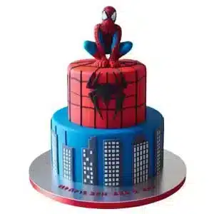 کیک تم تولد مرد عنکبوتی